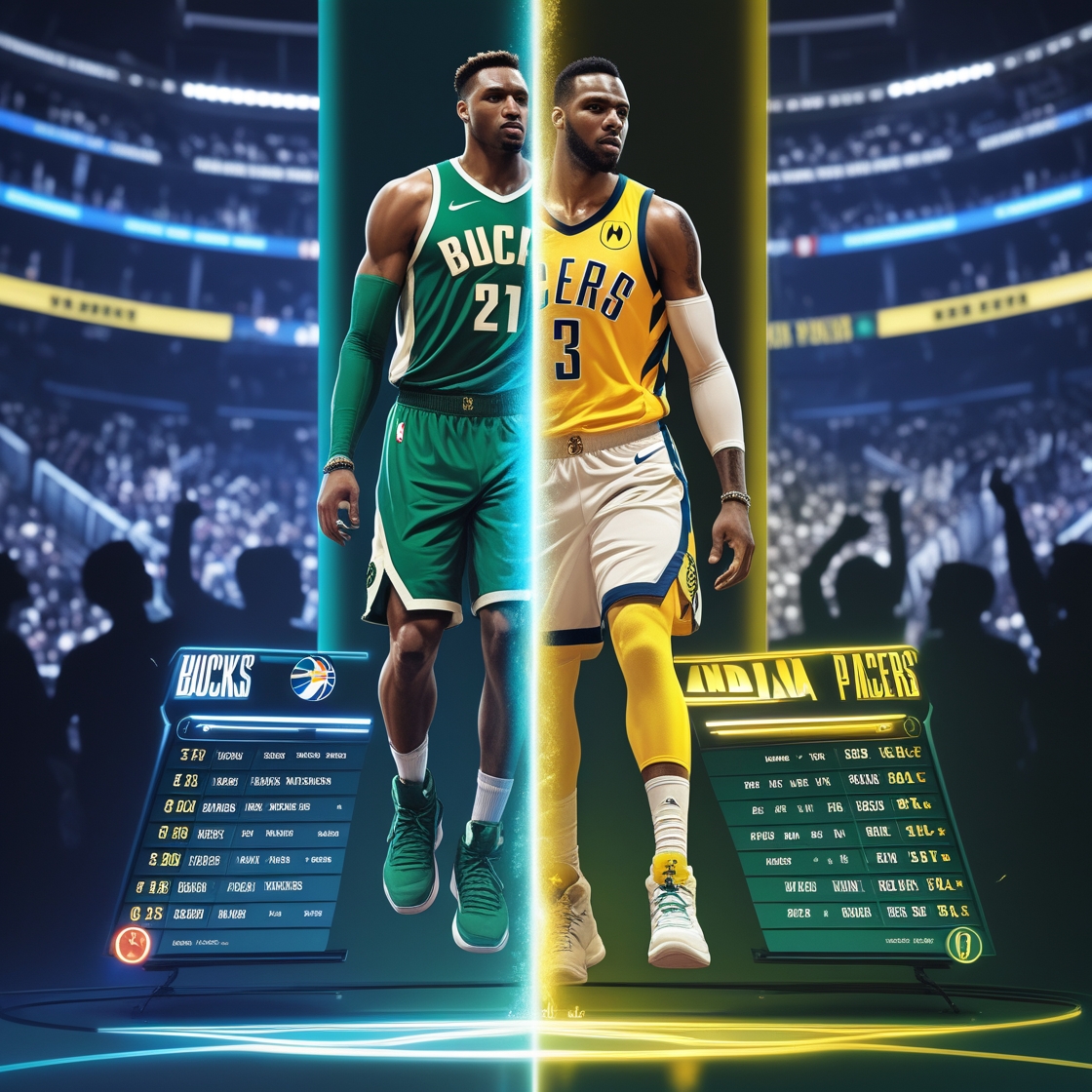 milwaukee bucks vs pacers match player stats
